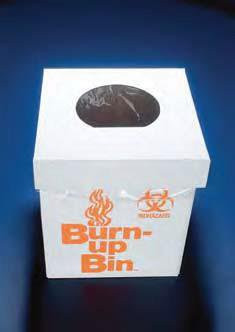 Коробка для сбора и сжигания биологически опасных отходов, настольная, картонная, 20х20х25 мм (Azlon) - фото 1 - id-p4500989