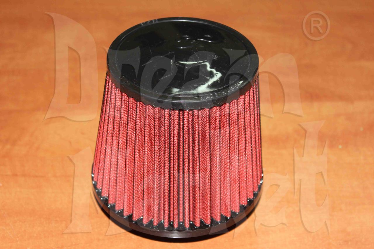 Фильтр нулевого сопротивления K&N 14084-2, диаметр гофры 75 мм, высота 165 мм, красный