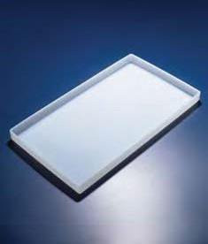 Лоток пластиковый, белый, 350х250х22 мм (PP) (Azlon)
