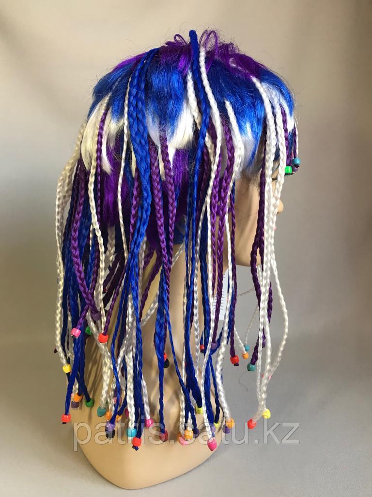Разноцветный парик с косичками - фото 3 - id-p60717131
