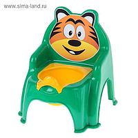 Горшок-стульчик «Тигра», цвет зелёный