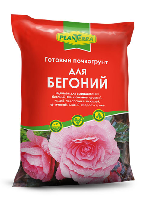 PlanTerra - для бегоний, 2,5л, почвогрунт