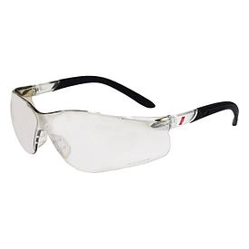 NITRAS 9012, защитные очки, оправа черная / прозрачная, окуляры светлые, серебристый зеркальный