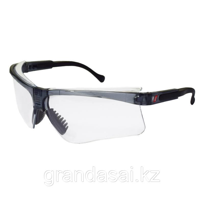 NITRAS 9020, защитные очки, черная оправа, прозрачные окуляры, устойчивость к запотеванию