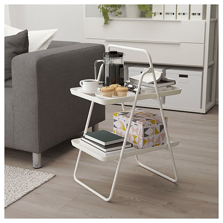 Столик придиваный ВИГГИА белый ИКЕА, IKEA, фото 2