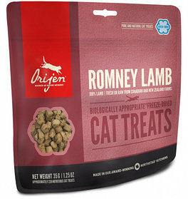 Сублимированное лакомство для кошек всех пород Orijen Romney Lamb Cat treats ягненок