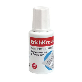 Корректирующая жидкость ERICH KRAUSE, 20 мл, флакон с кисточкой, 5