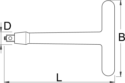 Рукоятка Т-образная изолированная 196/2BVDEDP - фото 2 - id-p60751820