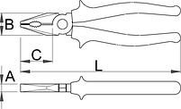 Плоскогубцы комбинированные изолированные 406/1VDE, фото 2