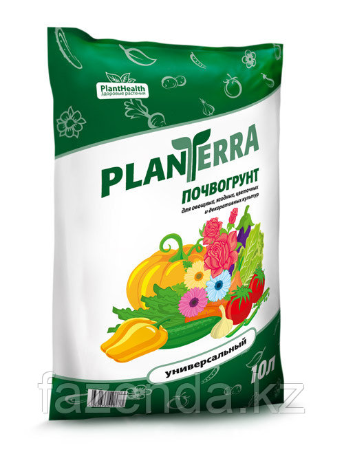 PlanTerra - биогрунт универсальный, 10л, грунт для садово-огородных растений