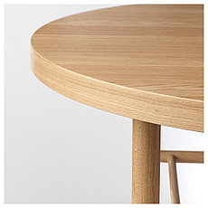 Журнальный стол ЛИСТЕРБИ белая морилка дуб ИКЕА, IKEA, фото 2