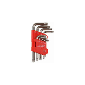 Ключи имбусовые TORX Т10-Т50, 9 шт. ЗУБР, фото 2