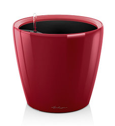 Горшки для растений LECHUZA Classico 21 - D21*H20 см ярко-красный блестящий