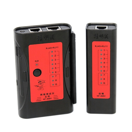 Линейный тестер RJ45,RJ11,RJ12 с подсветкой