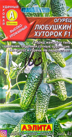 Семена пакетированные Аэлита. Огурец "Любушкин хуторок F1", фото 2