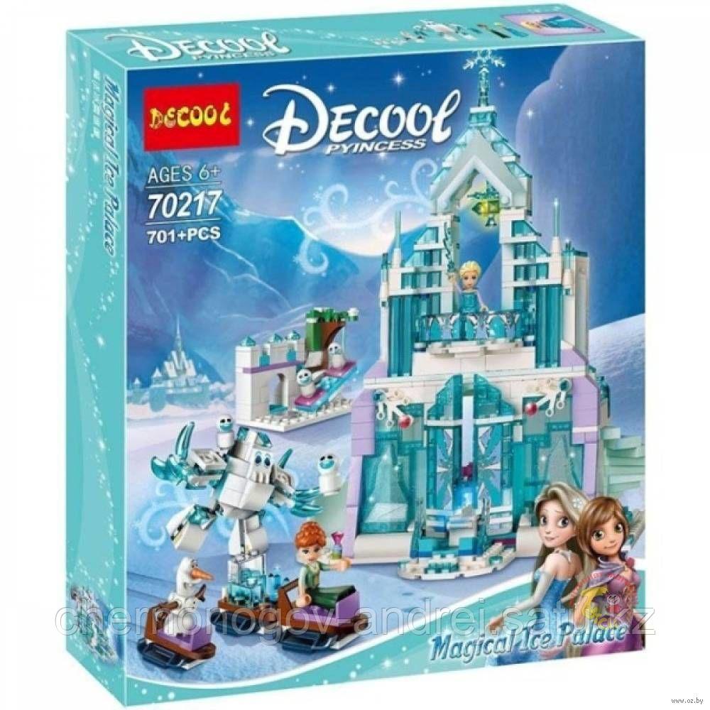 Конструктор Decool 70217 холоное сердце Ледяной замок Эльзы аналог Lego 41148 Принцессы Дисней 701 деталь