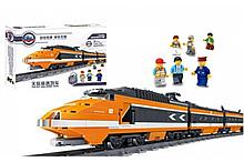 Конструктор Train KAZI - 98201 Creator Пассажирский поезд Горизонт Экспресс Gorizon Express 1287 дет