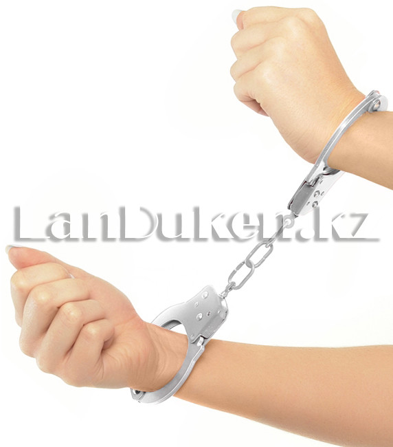 Металлические наручники Hand Cuffs для вечеринок и приколов