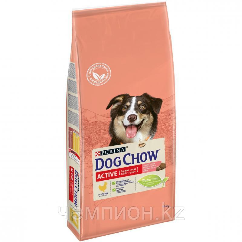 Dog Chow Active, Дог Чау корм для взрослых активных собак, уп. 14кг.