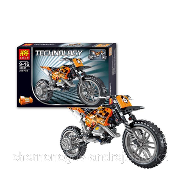 Конструктор LELE 38041 Technic Кроссовый мотоцикл 253 дет