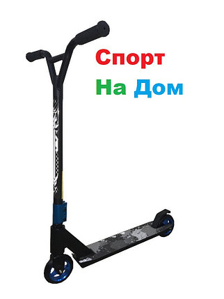 Трюковый самокат SHOW SCOOTER Black-Blue, фото 2