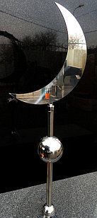 Полумесяц мусульманский с шаром из нержавеющей стали