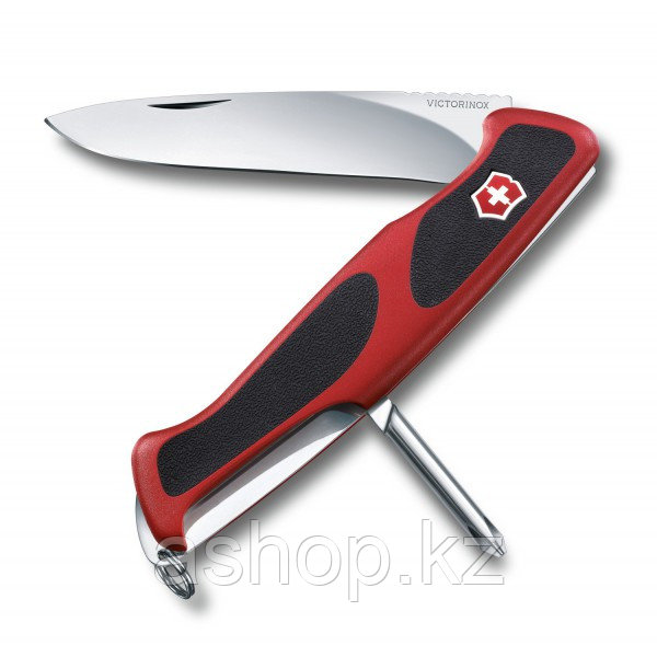 Нож складной карманный Victorinox RangerGrip 53, Функционал: Туризм, Кол-во функций: 5 в 1, Цвет: Красно-чёрны