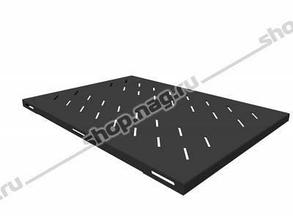 Полка стационарная усиленная в шкаф глубиной 900мм, (глубина полки 650мм) нагрузка 250кг, цвет-черный (SNR-SHE