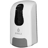 Диспенсер BINELE для жидкого мыла нажимной картриджный (белый), фото 1
