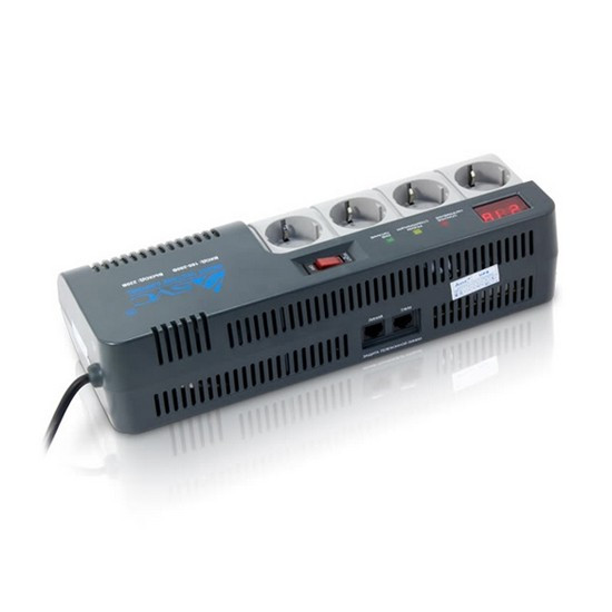 Стабилизатор (AVR) SVC AVR-1012-G Мощность 1200ВА 720Вт LED Индикация режимов работы Диапазон работы AVR - фото 1 - id-p60904995