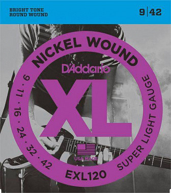 Струны для электрогитары Daddario EXL 120