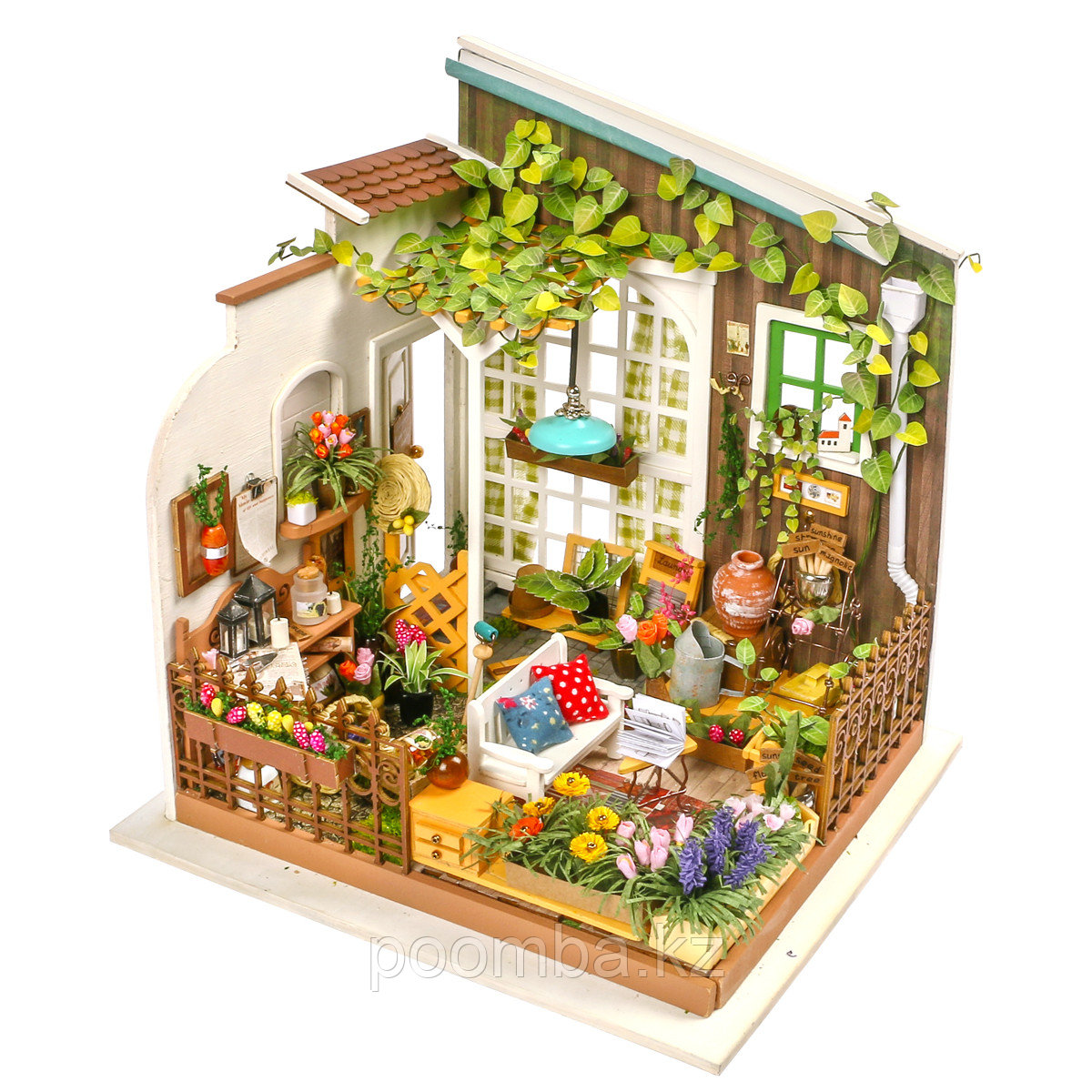 Интерьерный деревянный конструктор (DIY) "Дворик Миллеров"