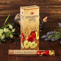 Благовония HEM "Cinnamon-Apple. Корица-яблоко", 20 палочек в упаковке, шестигранник