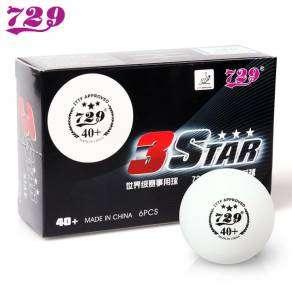 Мячи пластиковые 729 P.S. 40+ 3 Star ITTF approved