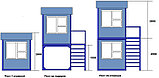 Пост охраны модульный 1.5х1.5х2.5м, фото 2