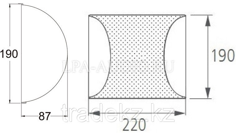 Широкополосный настенный громкоговоритель LPA-6W - фото 2 - id-p60921383