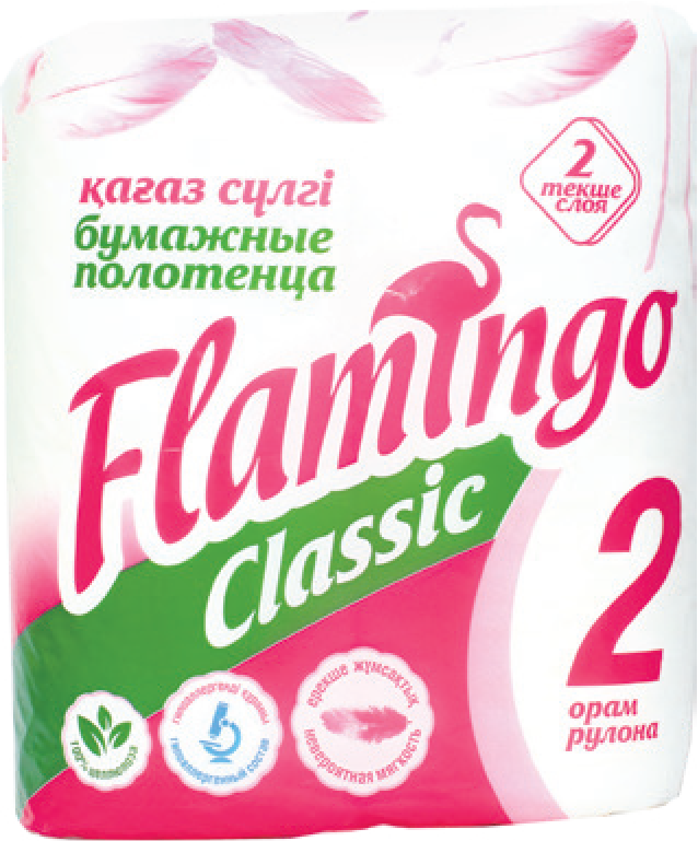 Flamingo бумажные полотенца 2 рулона