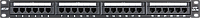 Коммутационная панель NETLAN 19", 1U, 24 порта, Кат.5e (Класс D), 100МГц, RJ45/8P8C, 110/KRONE, T568A/B, неэкр