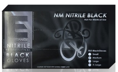 Профессиональные нитриловые перчатки (черные) Elegance 100 шт. размер S размер M размер L размер XL