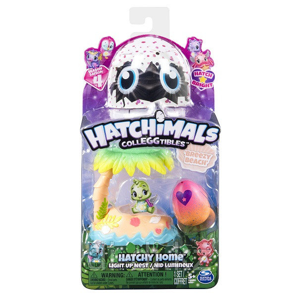 Hatchimals Хетчималс Игровой набор домик-гнездо со светом Побережье