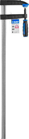 Струбцина ЗУБР "ПРОФЕССИОНАЛ", тип "F", двухкомпонентная ручка, стальная закаленная рейка, 120х800мм, фото 2