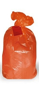 Пакет класса В, 700х800 мм полиэт.для сбора мед.отходов (красный) - фото 1 - id-p57837385