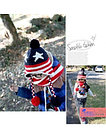 Комплект шапка и шарф "Звездочки" 4-6 лет с завязками, фото 4