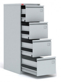 Шкаф картотечный металлический (картотека) для хранения документов КР-4, 4 ящика, фото 2