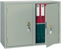 Металлический бухгалтерский шкаф КБС-09, две секции
