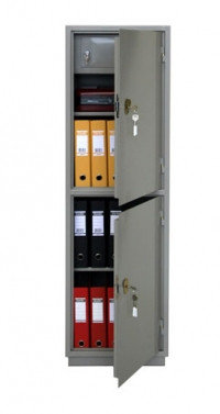 Металлический двухсекционный бухгалтерский шкаф КБС-032т, фото 2