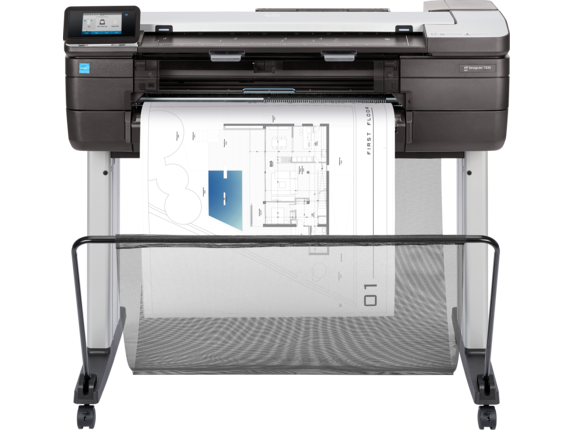 HP F9A28A HP DesignJet T830 24in MFP Printer (A1/610 mm) 4 ink color printer/scanner/copier, 2400x1200 dpi pri