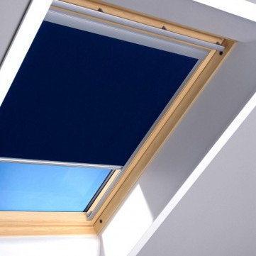 Шторы на мансардные окна Fakro 66х118 цвет синий, фото 1