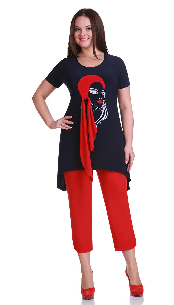 Костюм Andrea Style-1111, сине-красный, 46