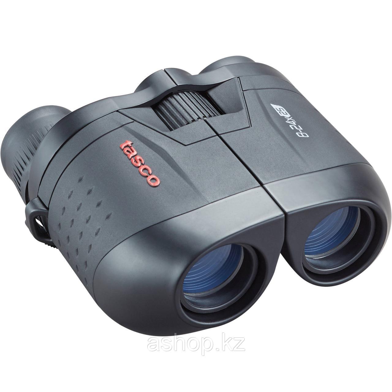 Бинокль туристический Tasco Essentials Porro 8-24x25, Сфера применения: Для охоты в рощах, Туризм, Цвет: Чёрны